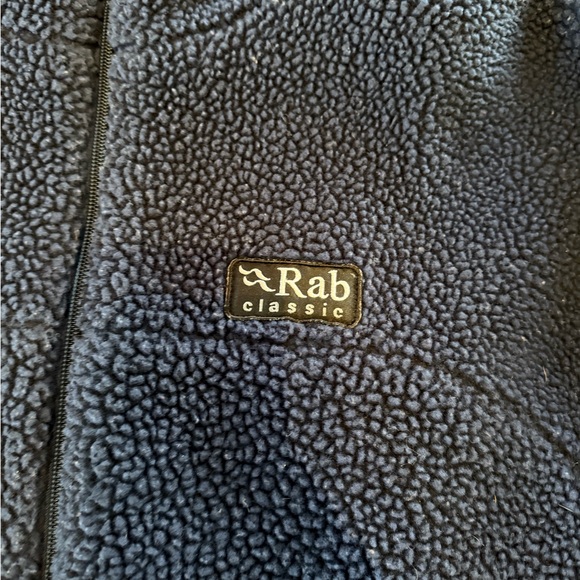 Men's Navy Vintage Rab Fleece Jacket - Picture 2 of 6